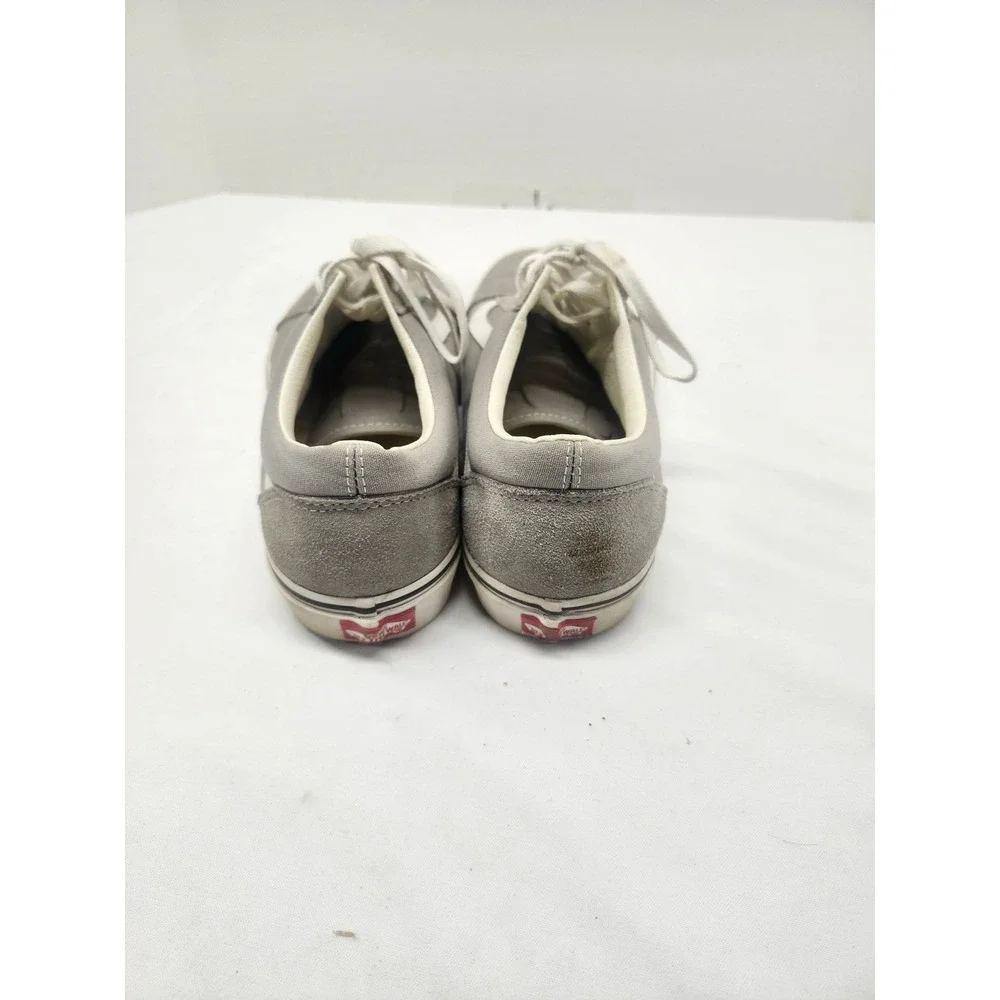 Vans Old Skool Grey Suede Canvas Low Top Skate Shoes Mens 11.5 Womens 13